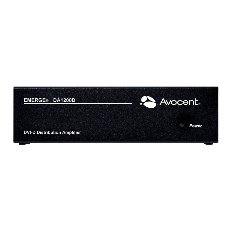 Avocent Emerge DA1200D DVI-D Technical specifications