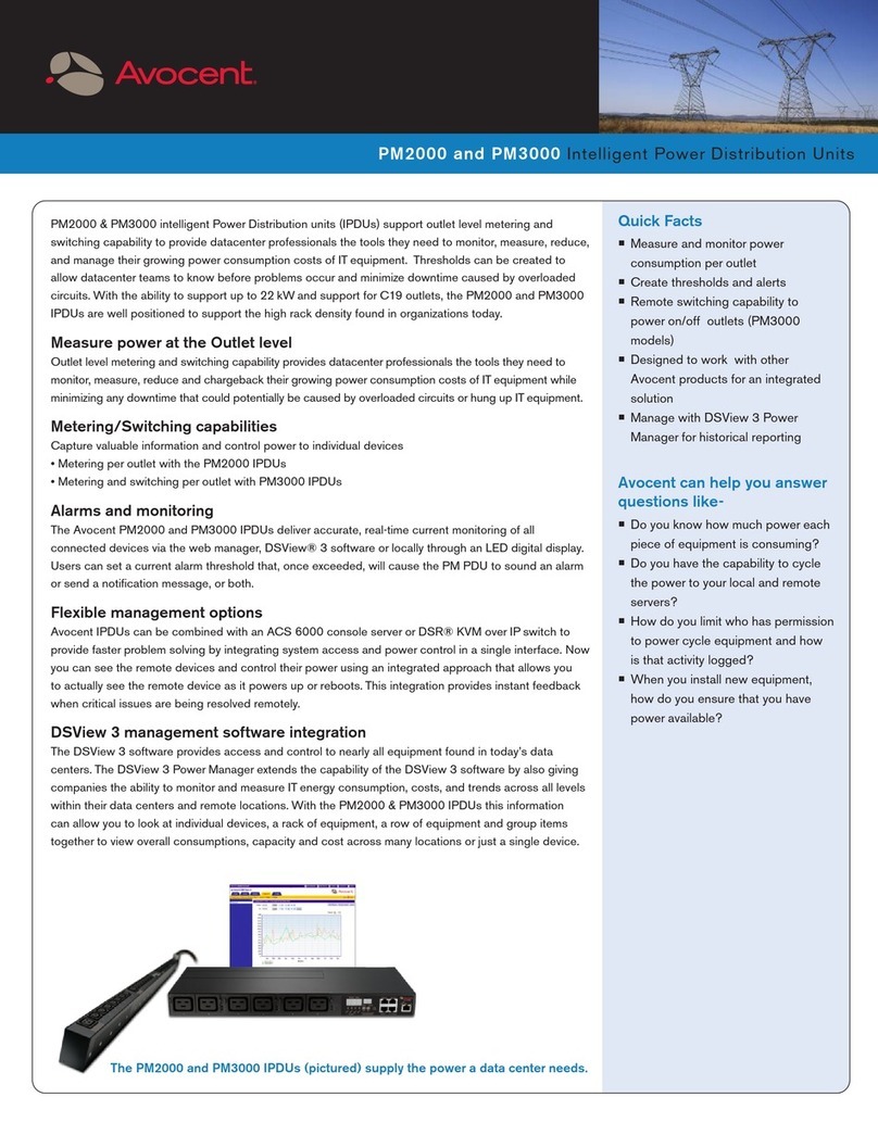 Avocent Cyclades PM2000 Specifications
