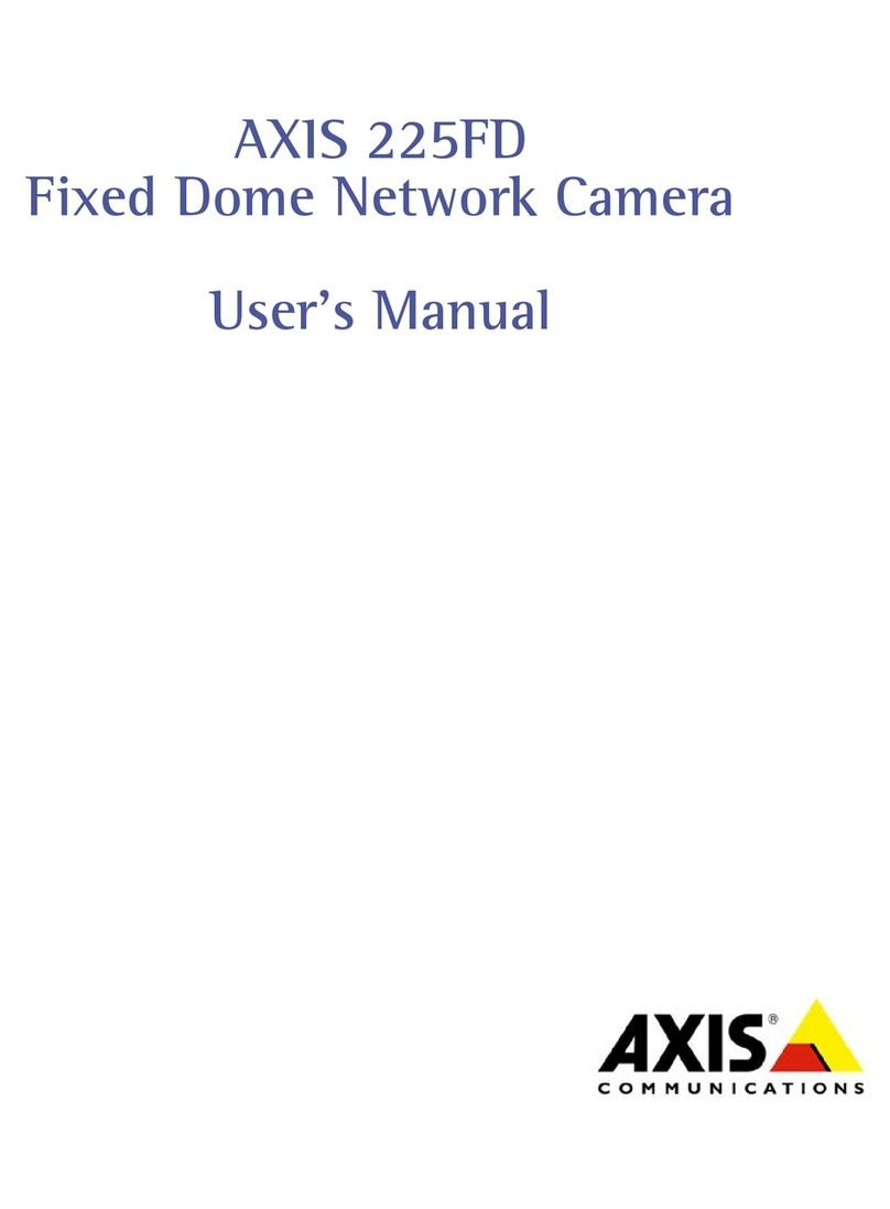 Axis 225FD User manual Axis 225FD User manual