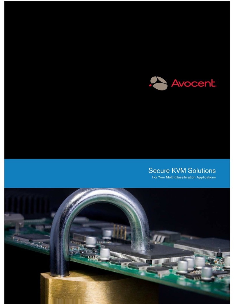 Avocent SwitchView SC200 Series User manual Avocent SwitchView SC200 Series User manual