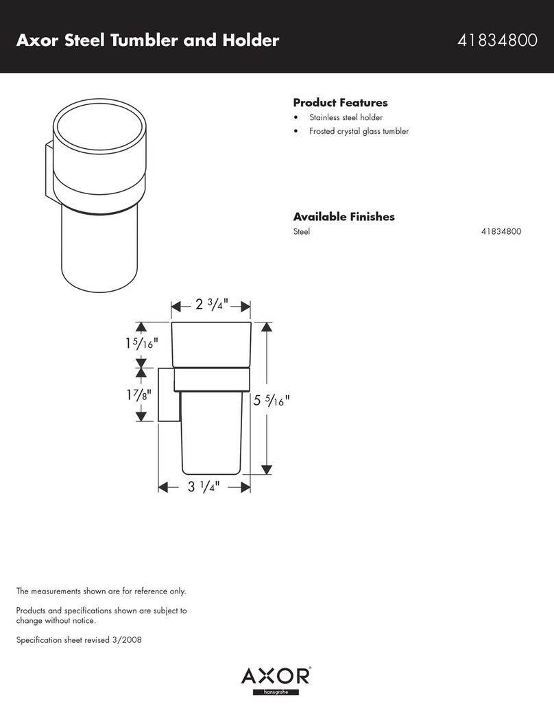 Axor 41834800 User manual