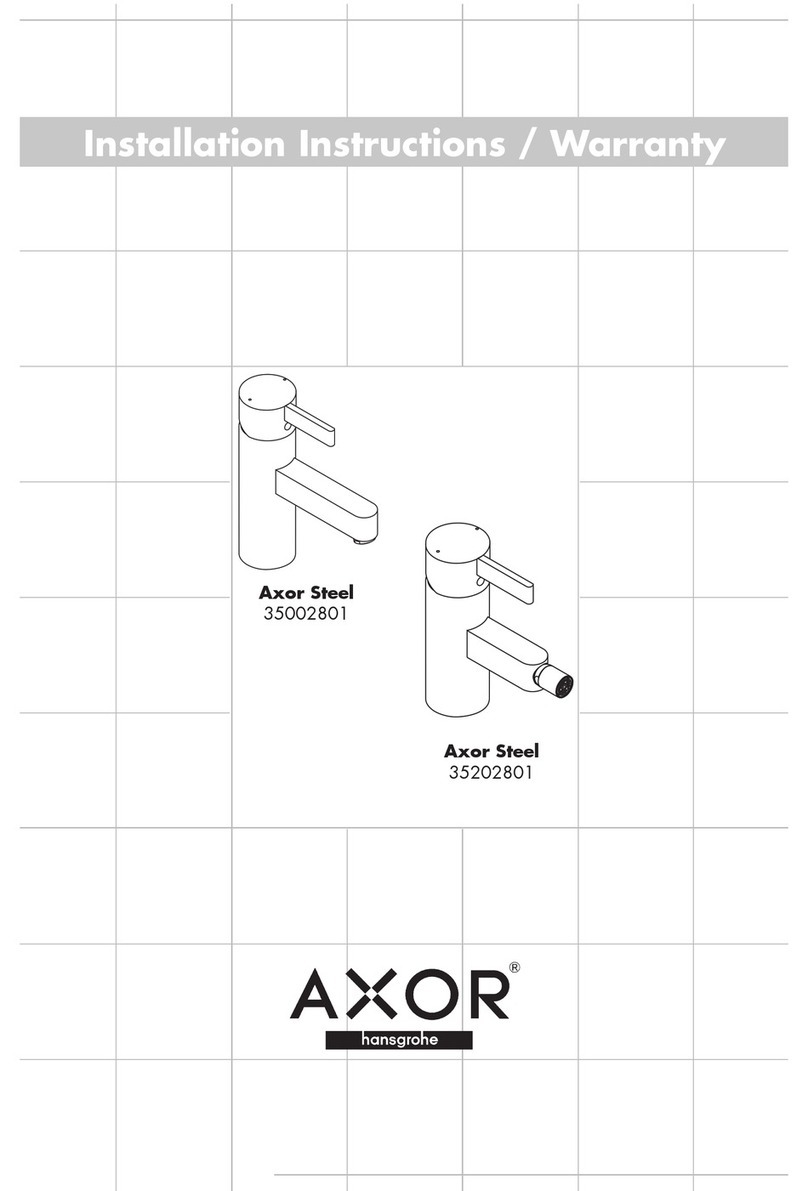 Axor Steel 35002801 User manual Axor Steel 35002801 User manual