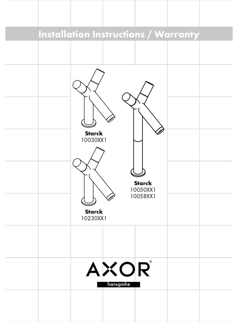 Axor Starck 10030XX1 Installation guide