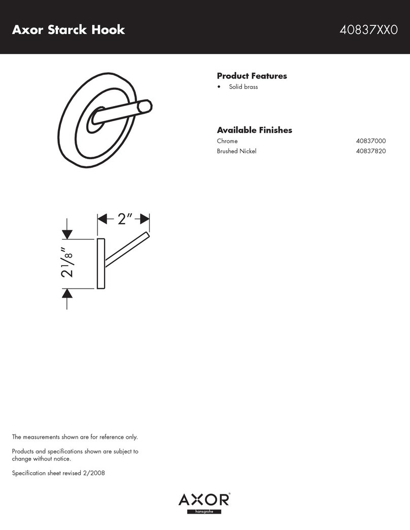Axor Axor Starck Hook 40837XX0 User manual