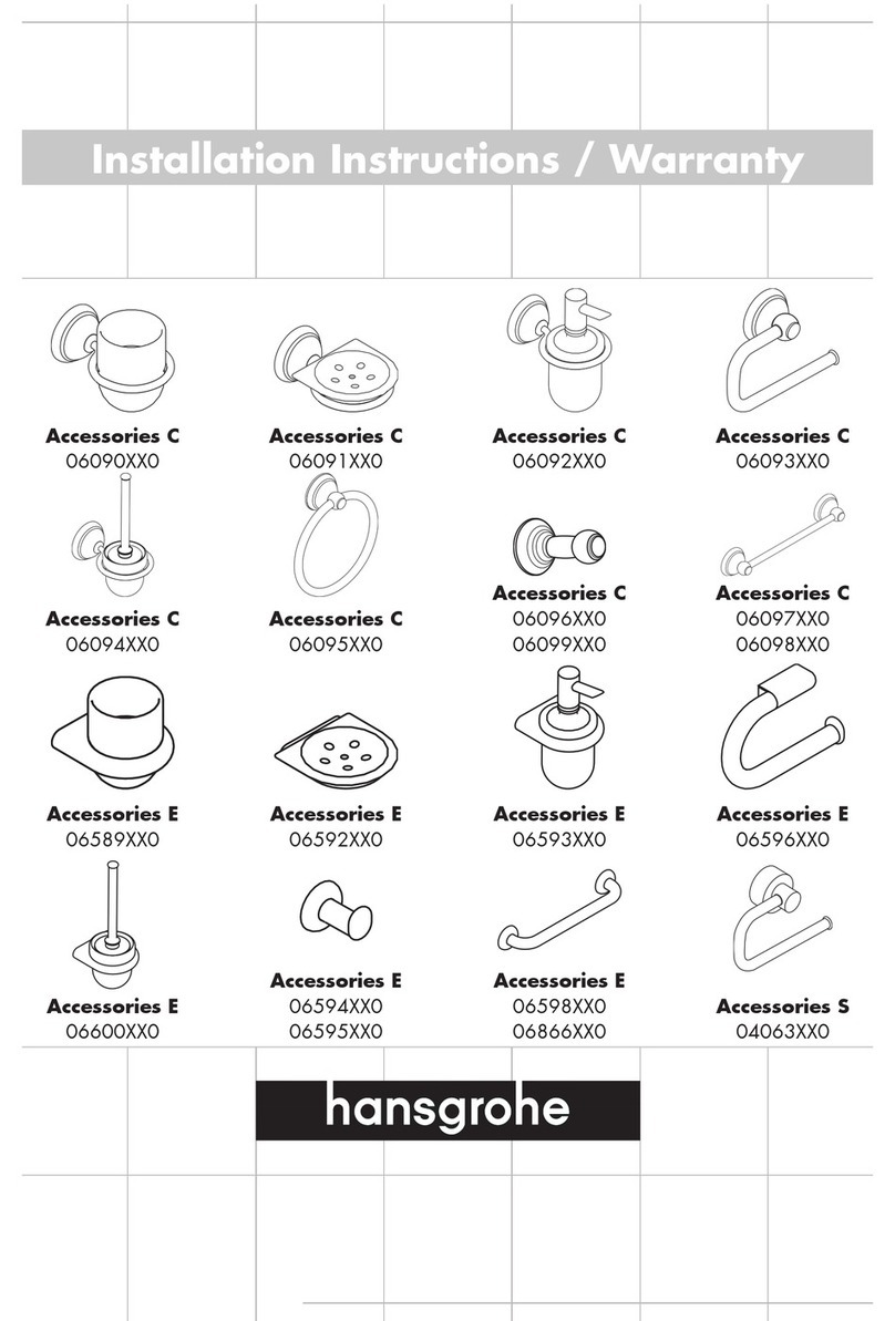 Axor Accessories C 06090XX0 User manual