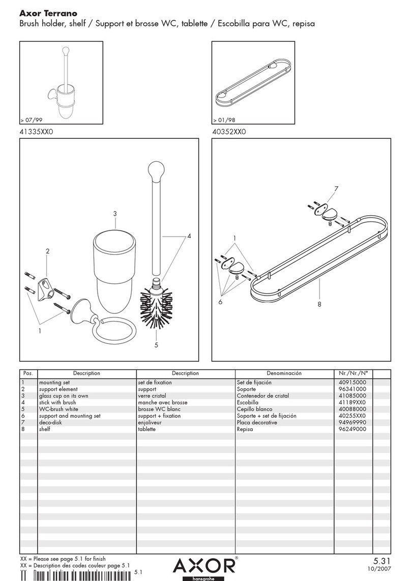Axor 4335XX0 Specification sheet