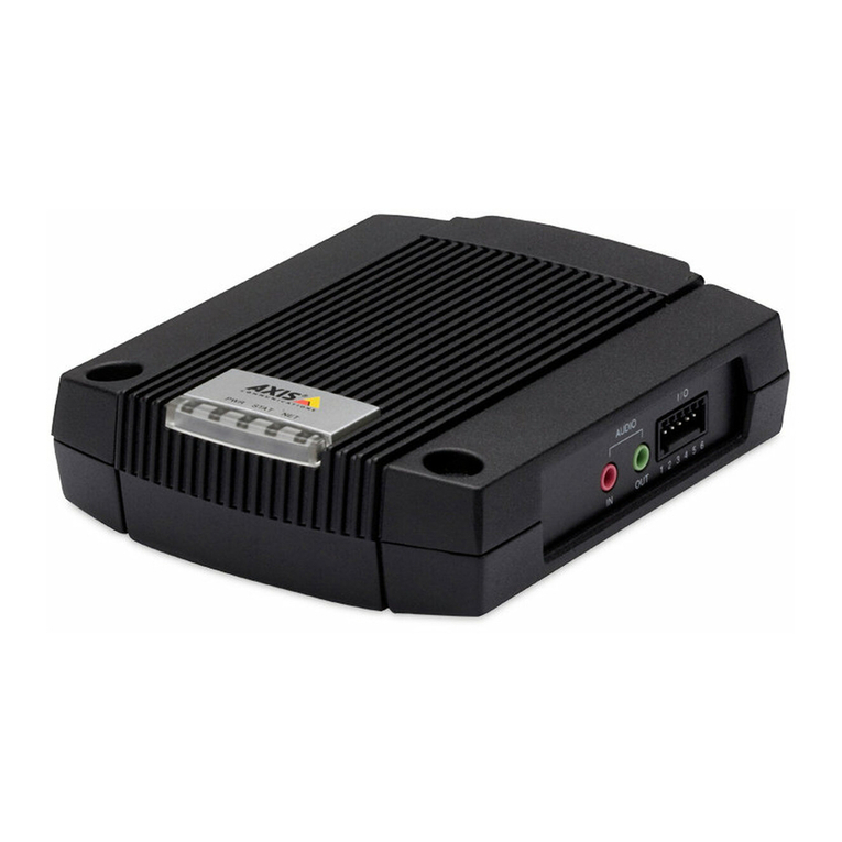 Axis AXIS Q7401 installation guide