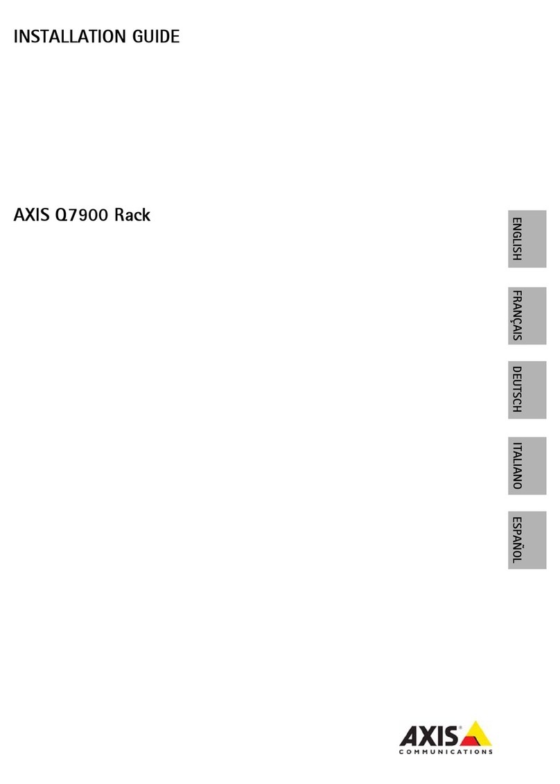 Axis Q7900 Rack installation guide