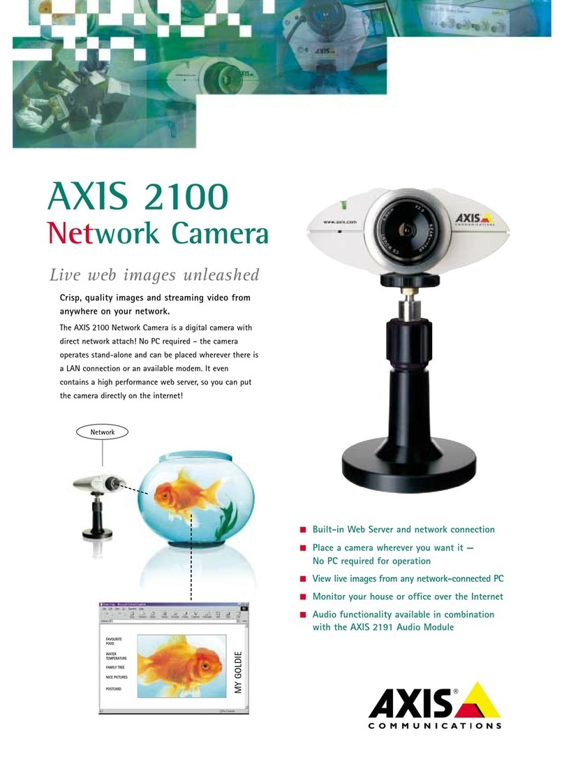 Axis NETWORK CAMERA 2100 Technical specifications