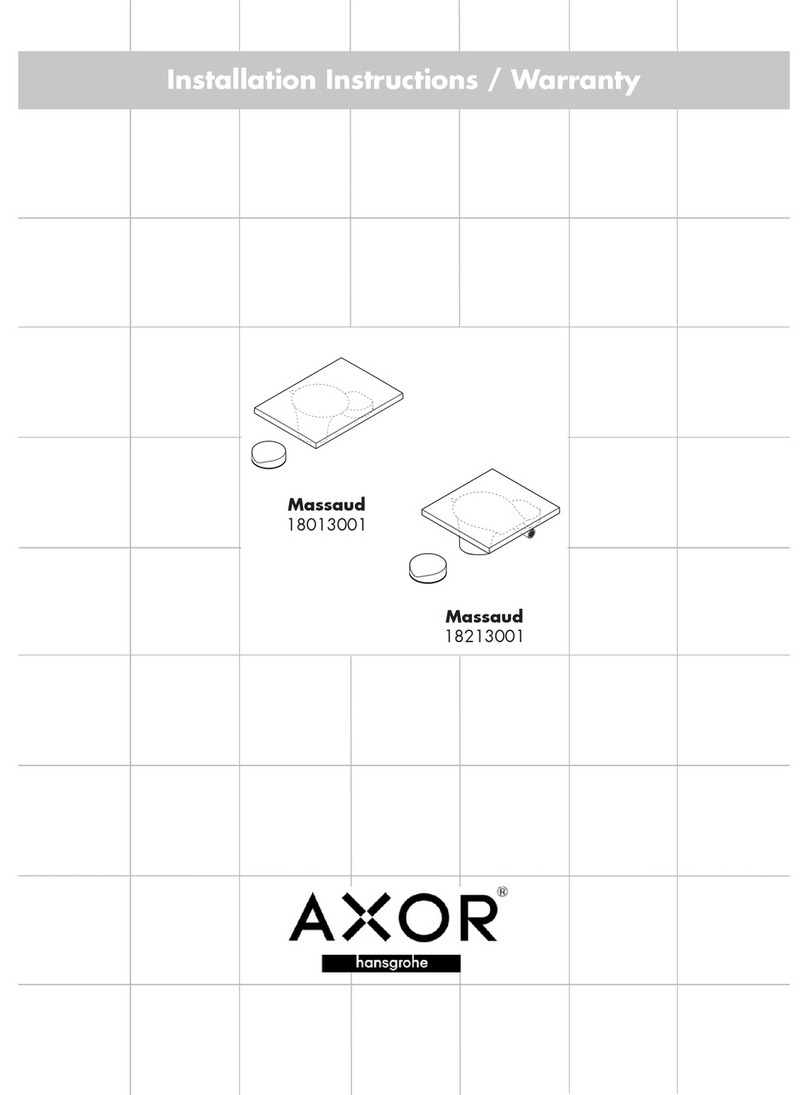 Axor Massaud 18013001 User manual