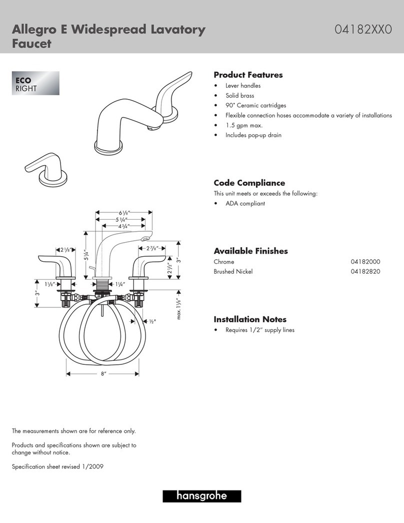 Hans Grohe Allegro E 04182XX0 User manual