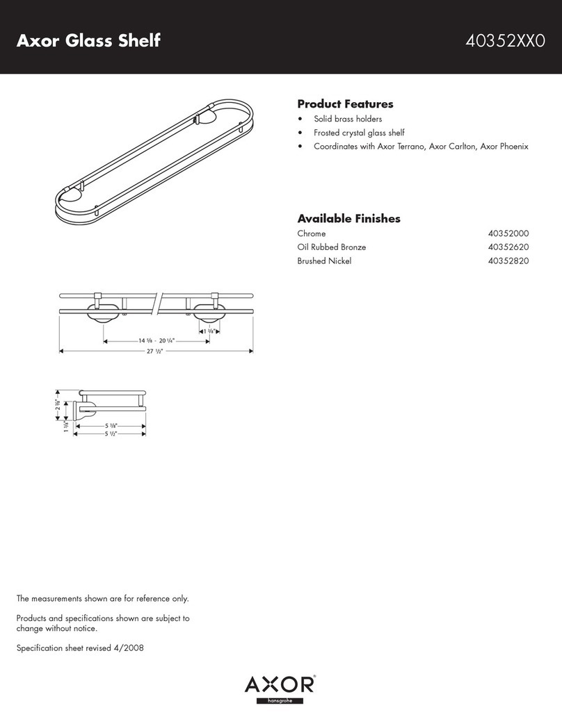 Axor 40352XX0 User manual