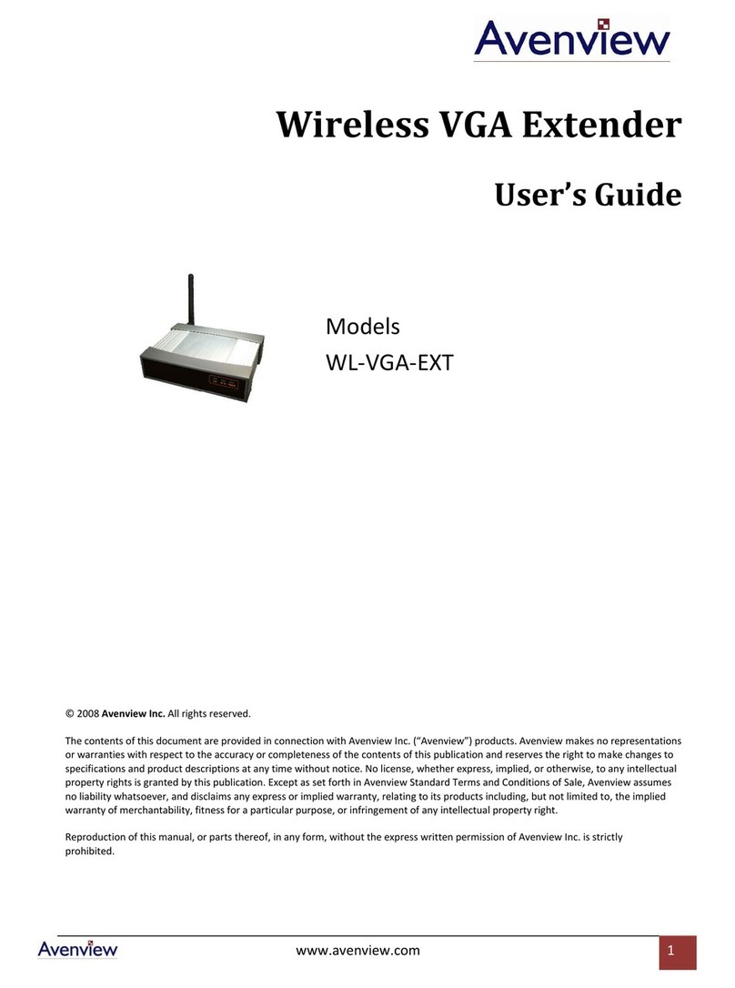 Avenview WL-VGA-EXT User manual