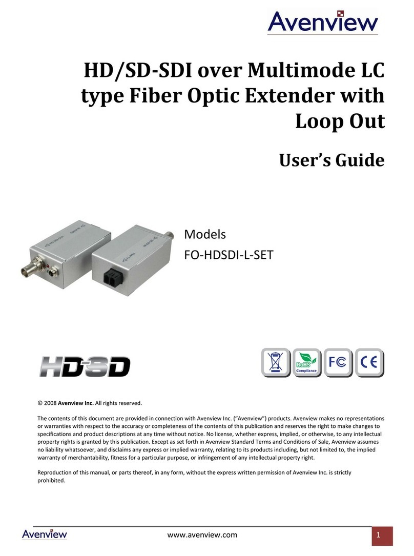 Avenview HDSD FO-HDSDI-L-SET user guide