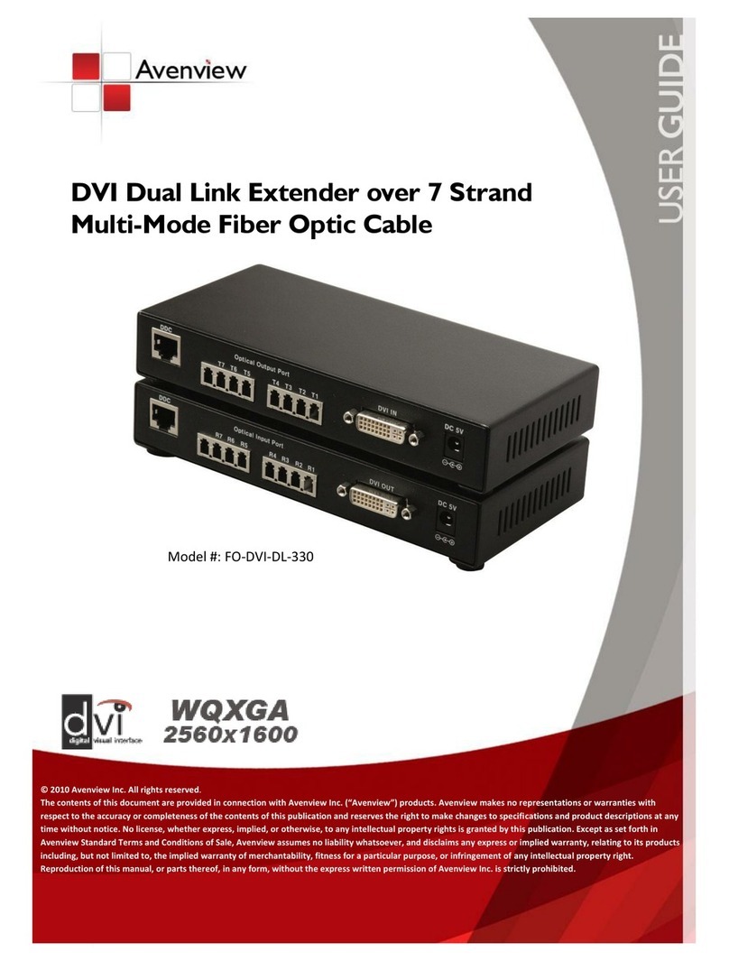 Avenview FO-DVI-DL-330 Series user guide