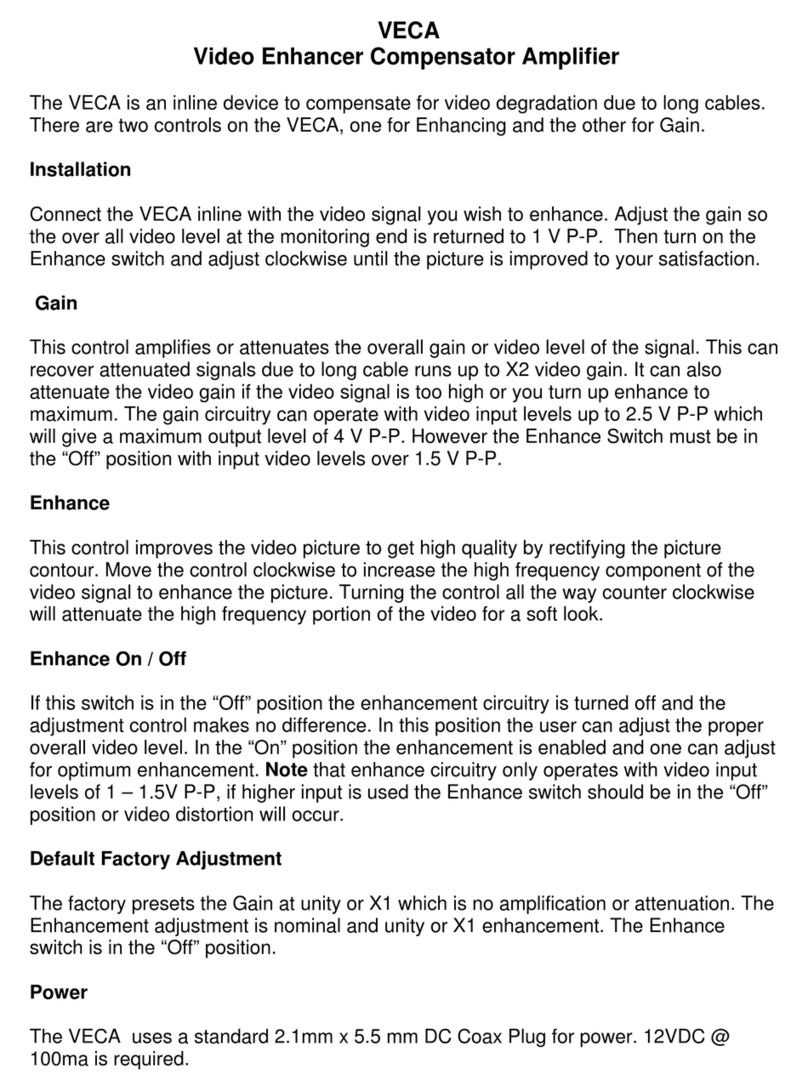AVE VECA user manual