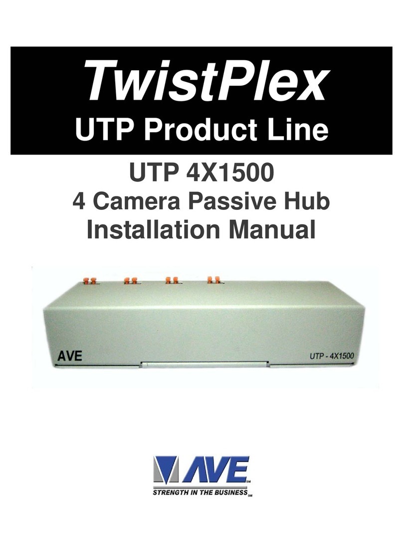AVE UTP 4X1500 installation manual