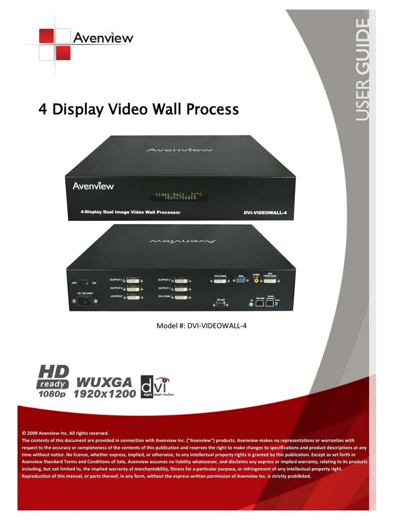 Avenview DVI-VIDEOWALL-4 user guide
