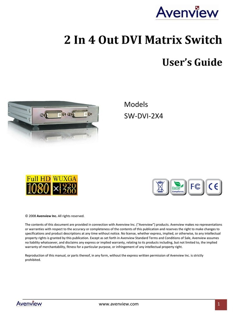Avenview SW-DVI-2X4 user guide