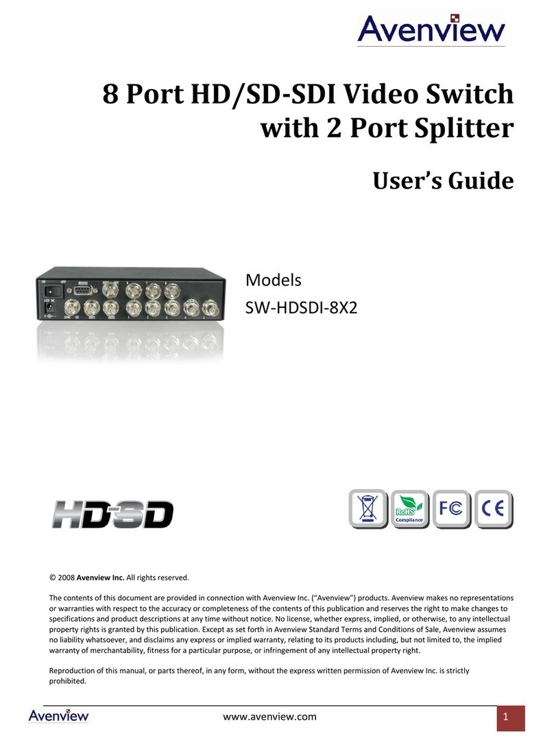 Avenview SW-HDSDI-8X2 user guide