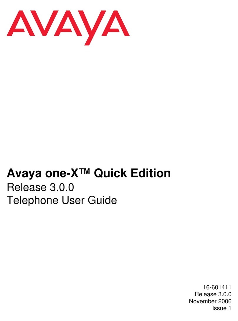 Avaya ONE-X 3.0.0 user manual