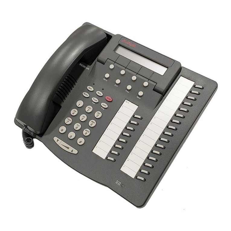 Avaya 6400 Series Quick reference card