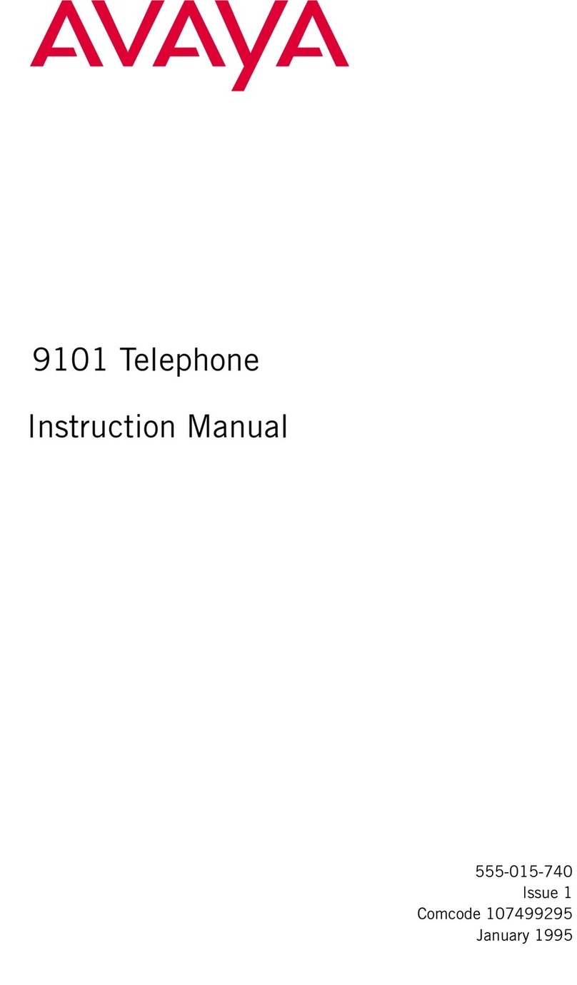 Avaya 9101 instruction manual Avaya 9101 instruction manual