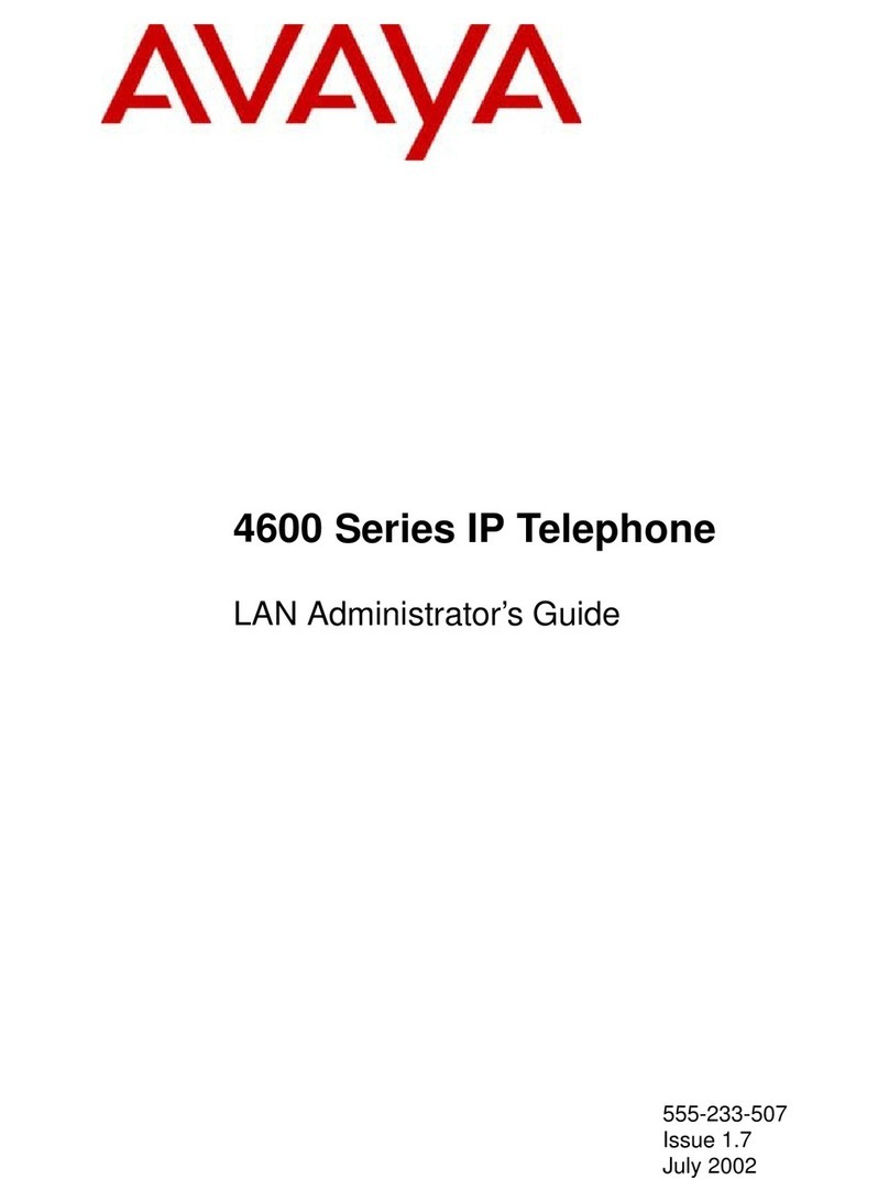 Avaya 4600 Series Service manual