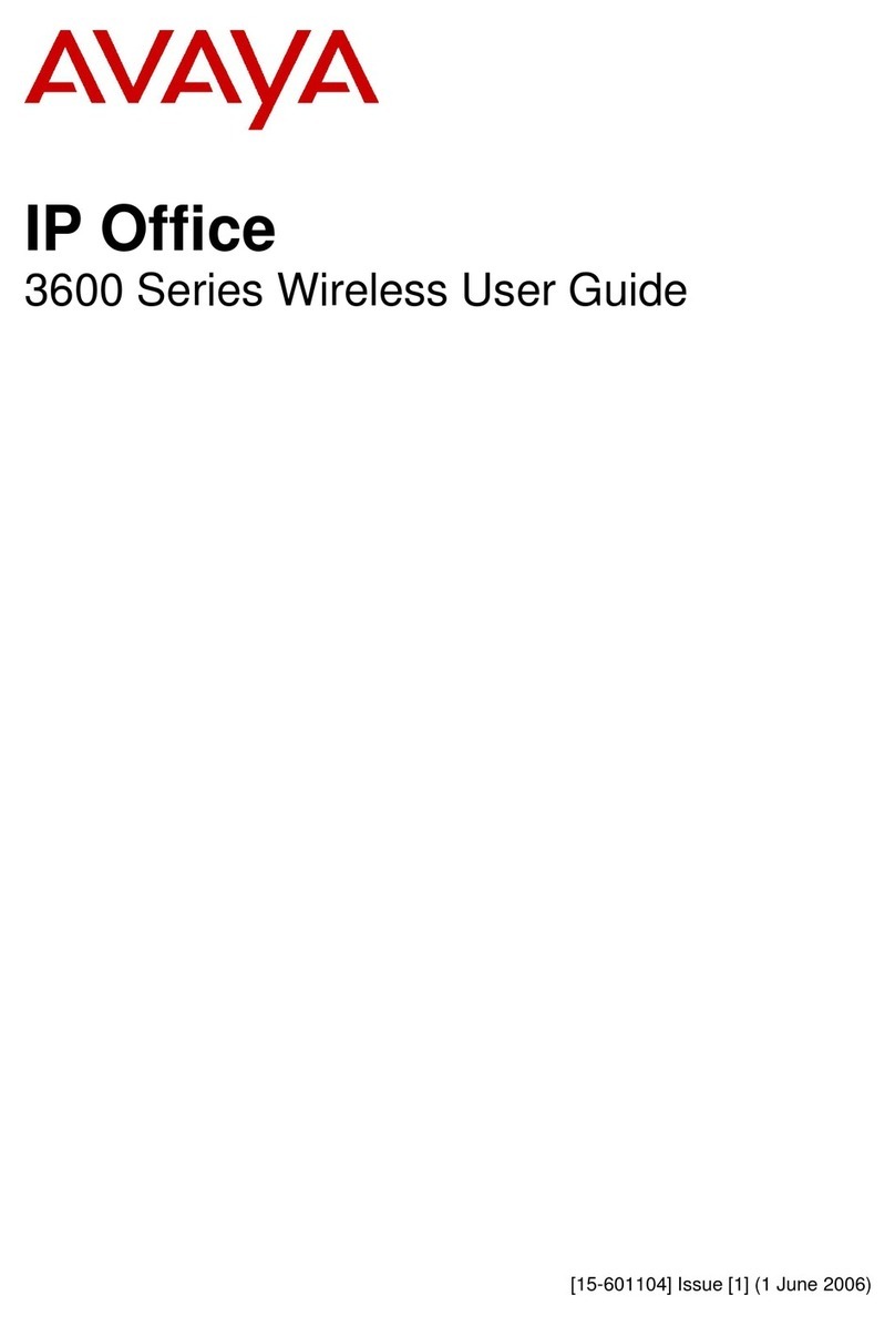 Avaya 3600 Series User manual