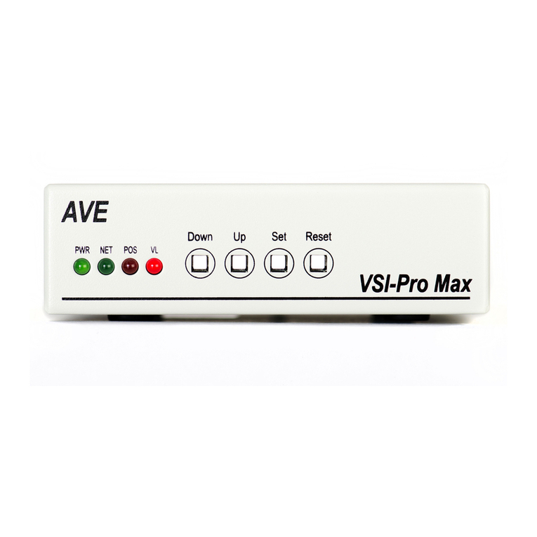 AVE Vsi-Pro Max Operation manual