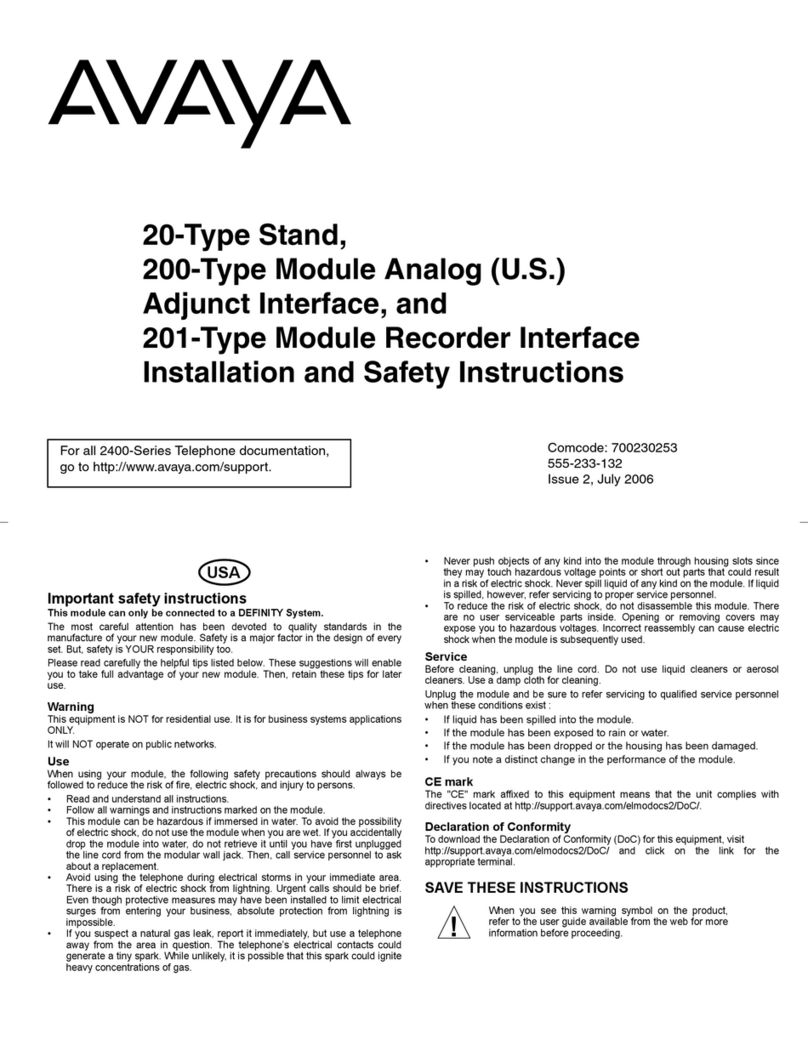 Avaya 700230253 Manual