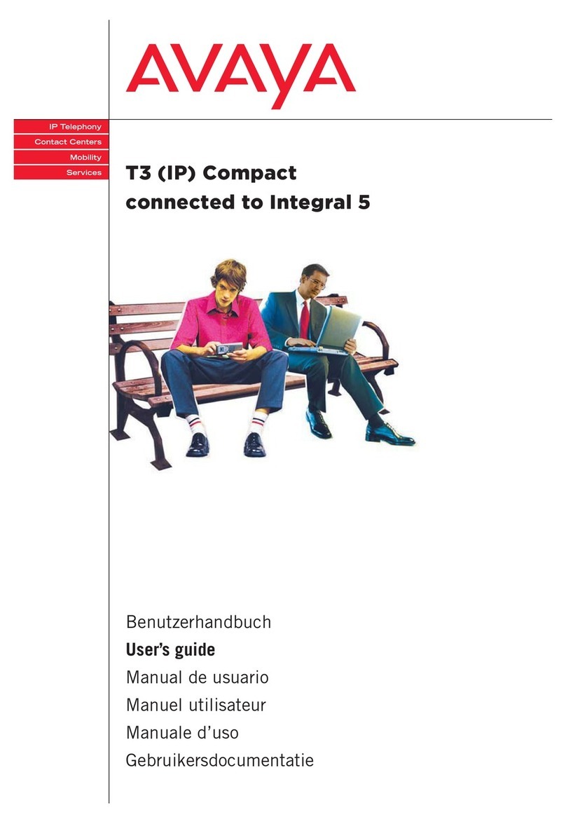 Avaya T3 (IP) Compact user guide