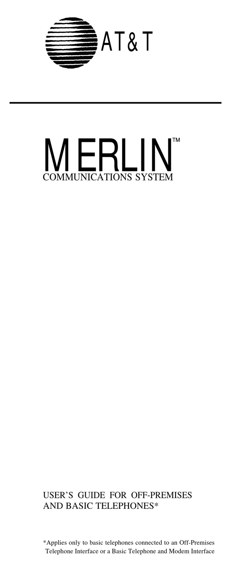 AT&T Merlin user guide
