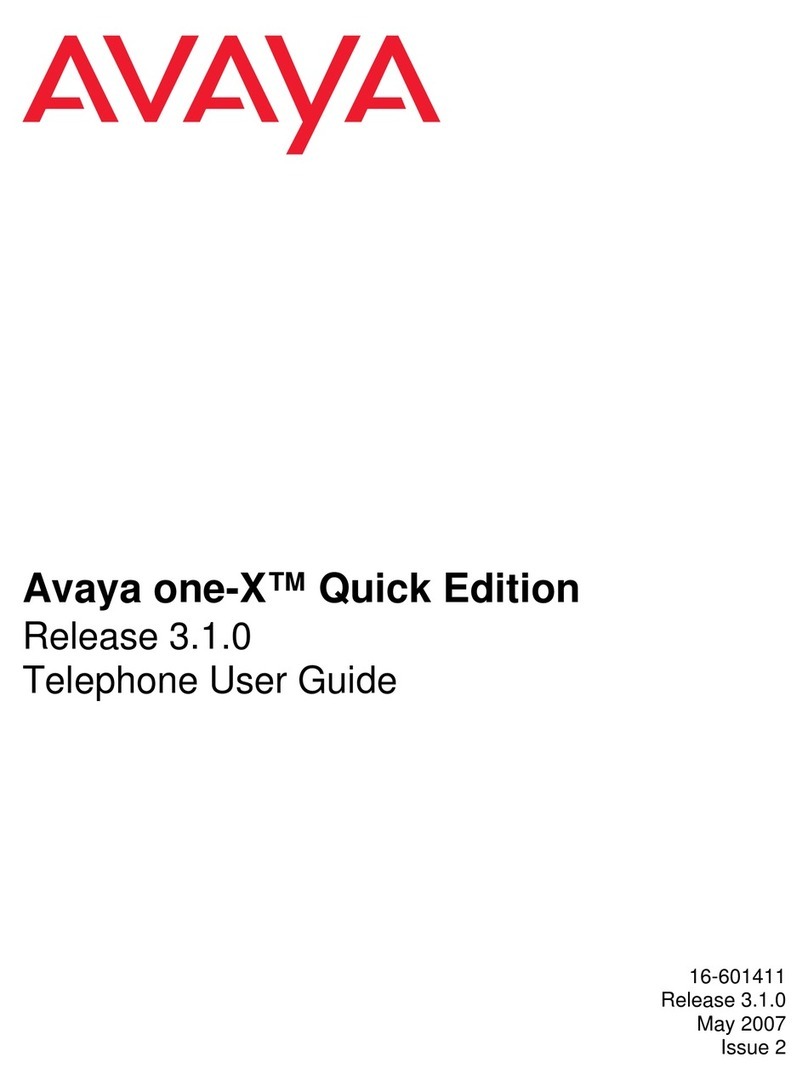 Avaya ONE-X 3.1.0 User manual