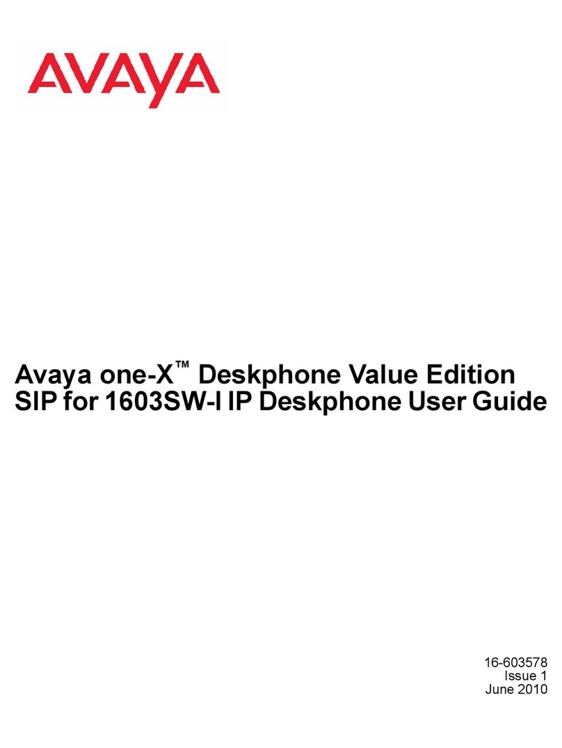 Avaya one-X 16-603578 User manual