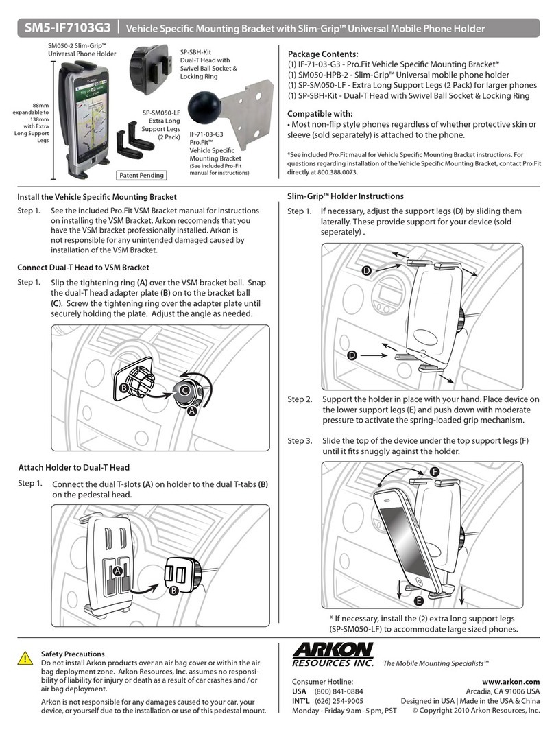 Arkon SLIM-GRIP SM5-IF7103G3 user manual