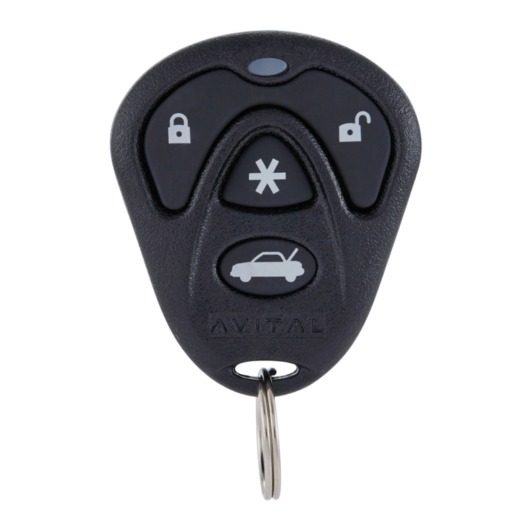 Avital 3100L owner's guide