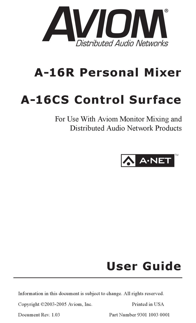 Aviom A-16CS user guide