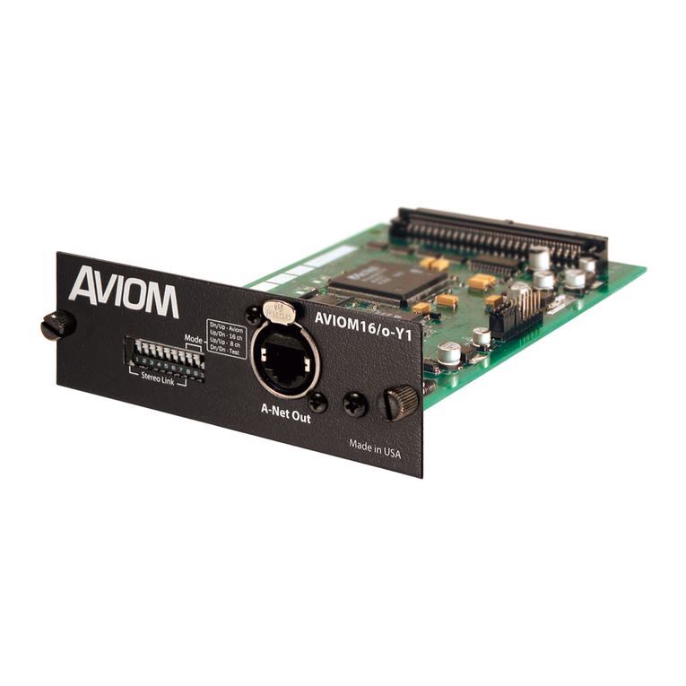 Aviom AVIOM16/O-Y1 user guide