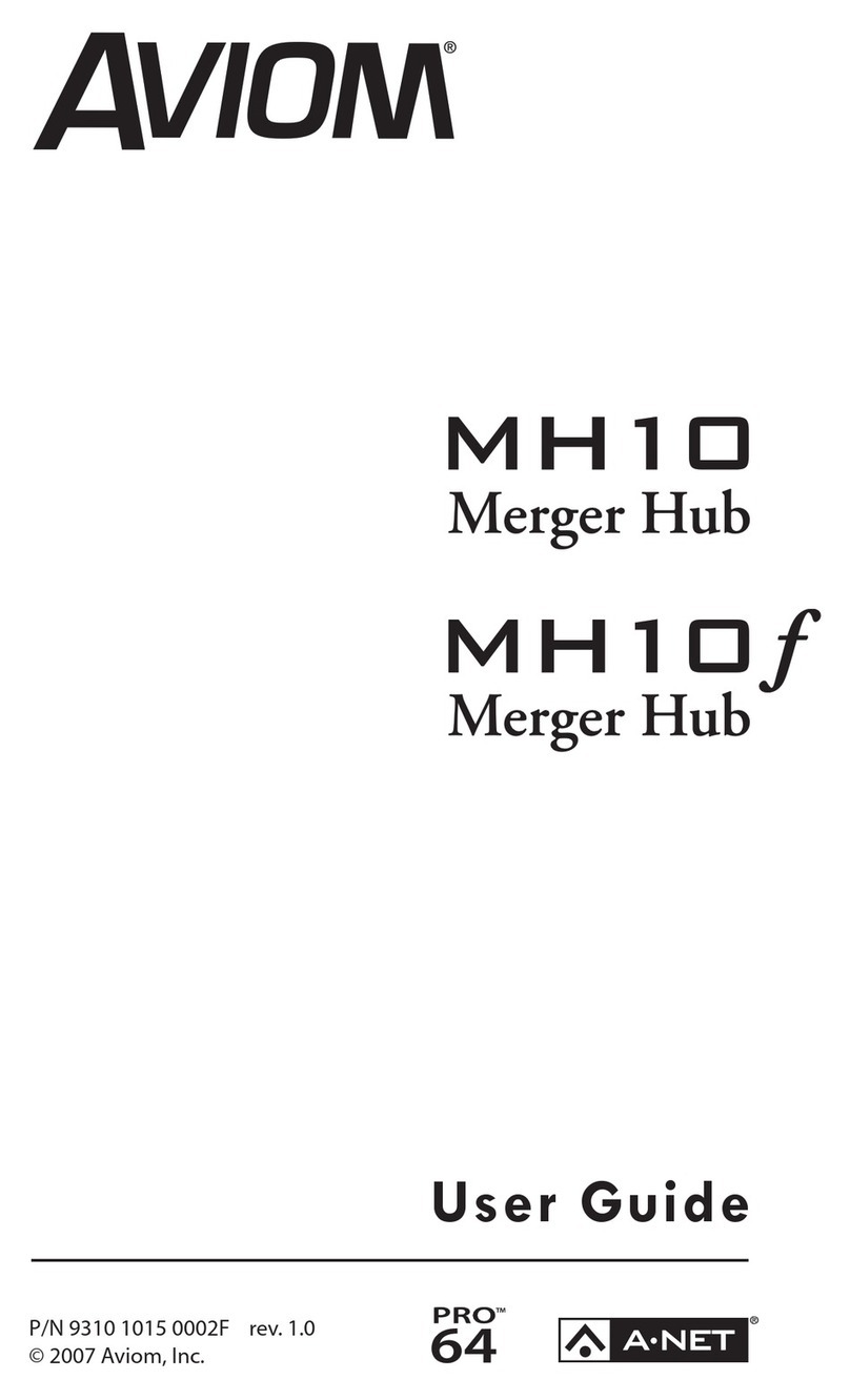 Aviom MH10f User manual