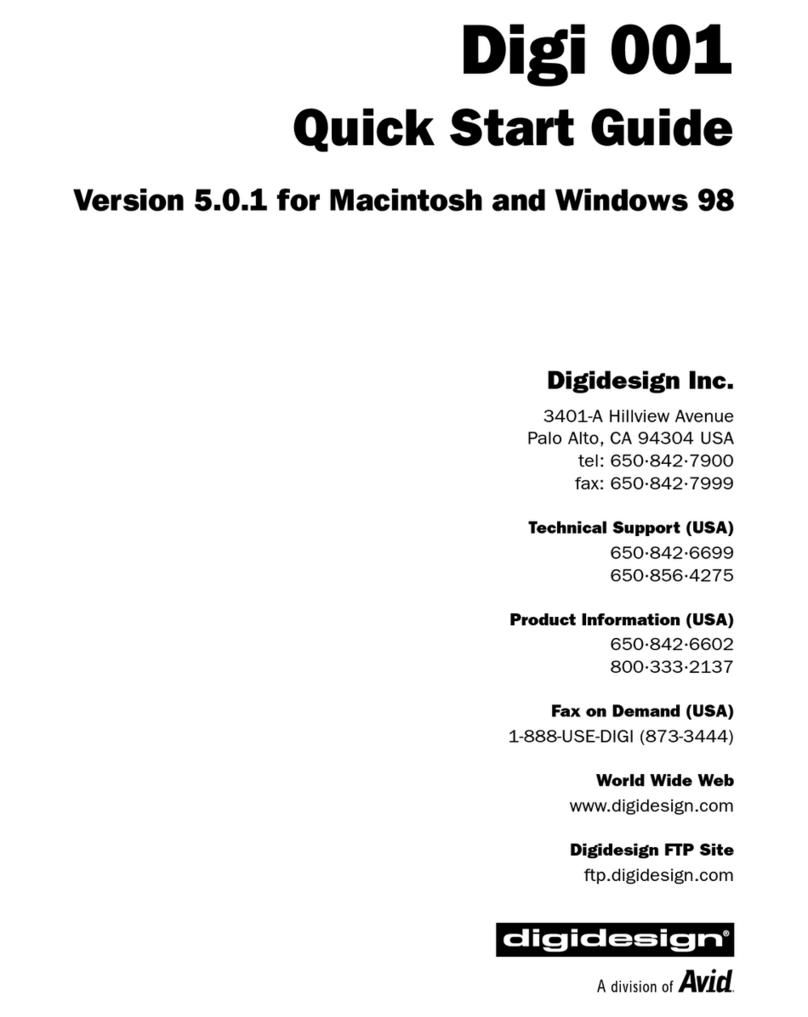 DigiDesign DIGI 1 User manual