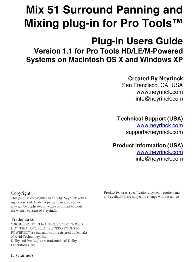 Avid Technology PRO TOOLS MIX 51 user manual