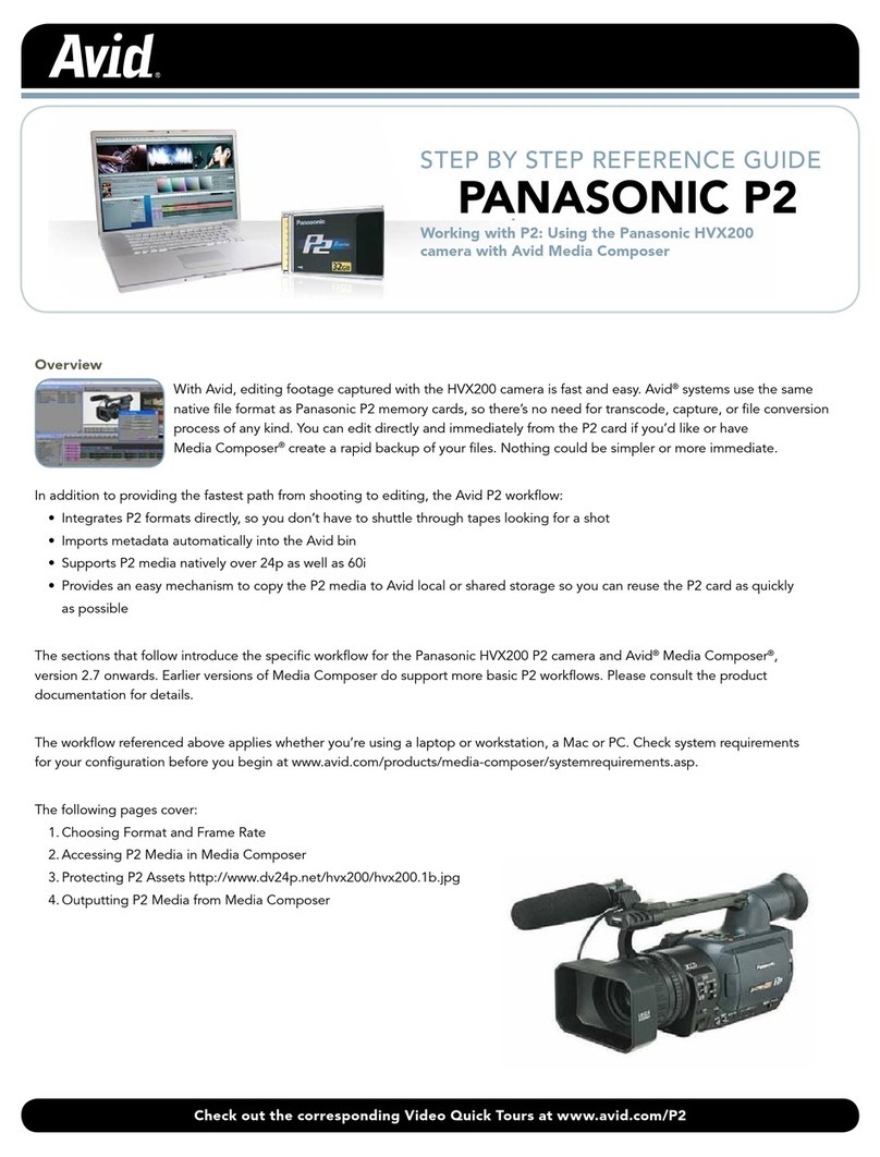 Avid Technology P2 P2 reference guide