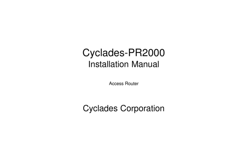 Cyclades Access Router Cyclades-PR2000 installation manual Cyclades Access Router Cyclades-PR2000 installation manual