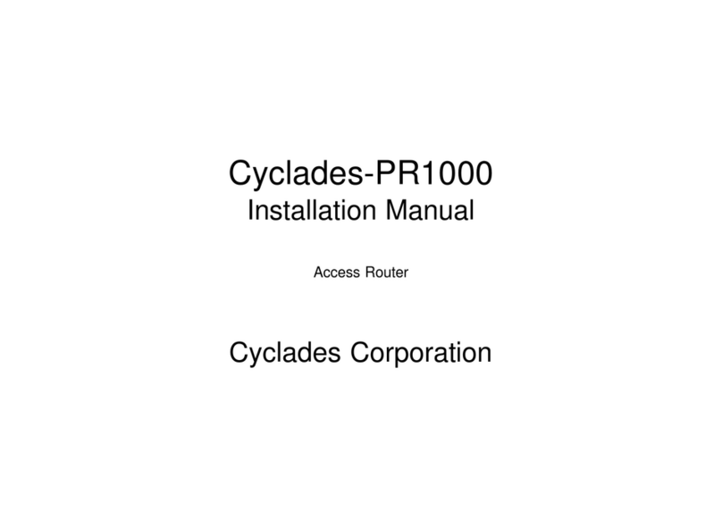 Cyclades Access Router Cyclades-PR1000 User manual Cyclades Access Router Cyclades-PR1000 User manual