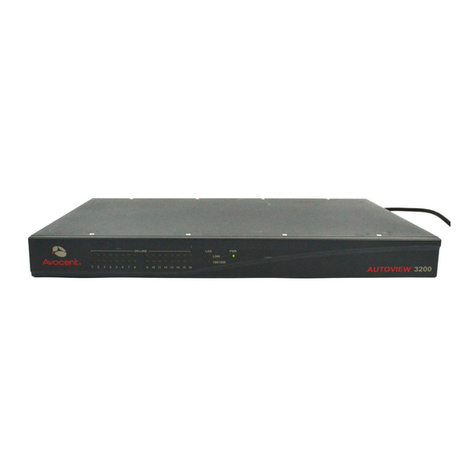 Avocent 3100/3200 Installer/user guide Avocent 3100/3200 Installer/user guide