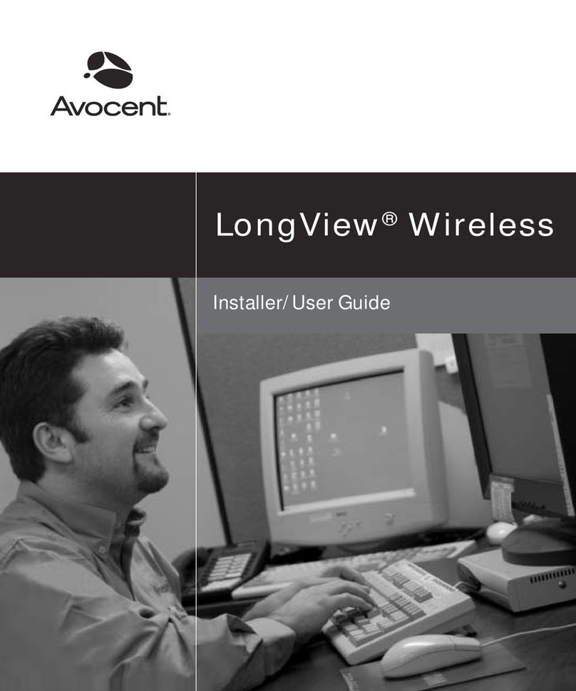 Avocent LongView LongView Wireless Installer Installation and maintenance instructions