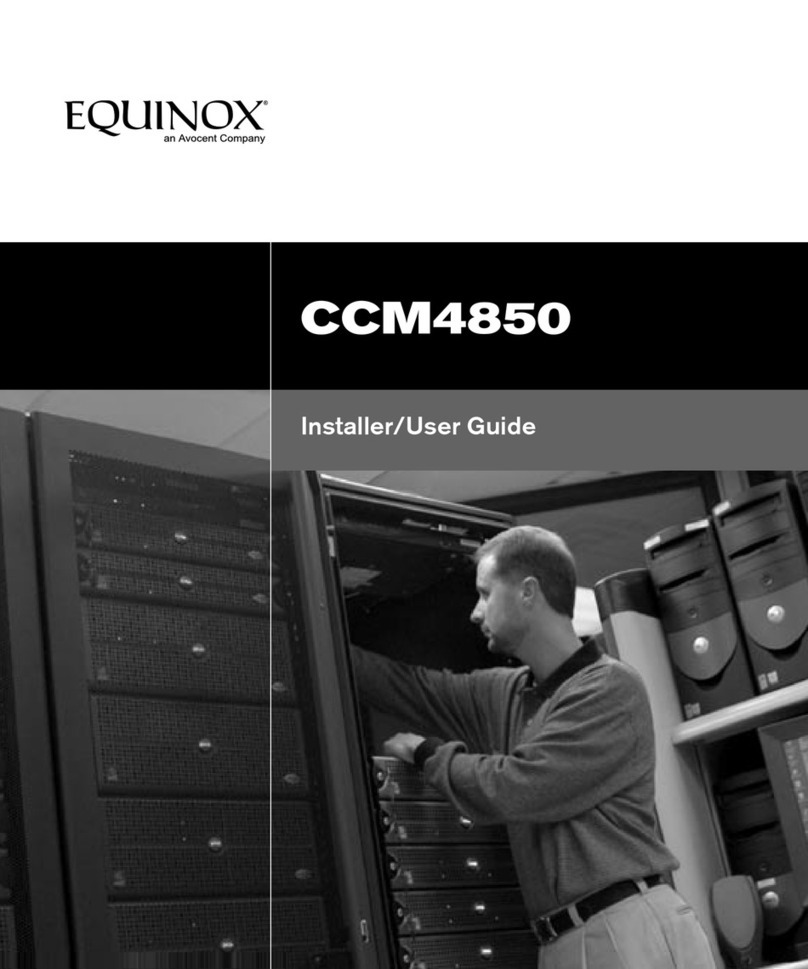 Equinox Systems Equinox Console Manager CCM4850  CCM4850... Installer/user guide