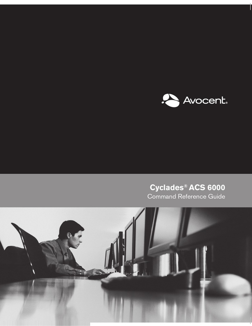 Avocent Advanced Console Server ACS 6000 Operating manual