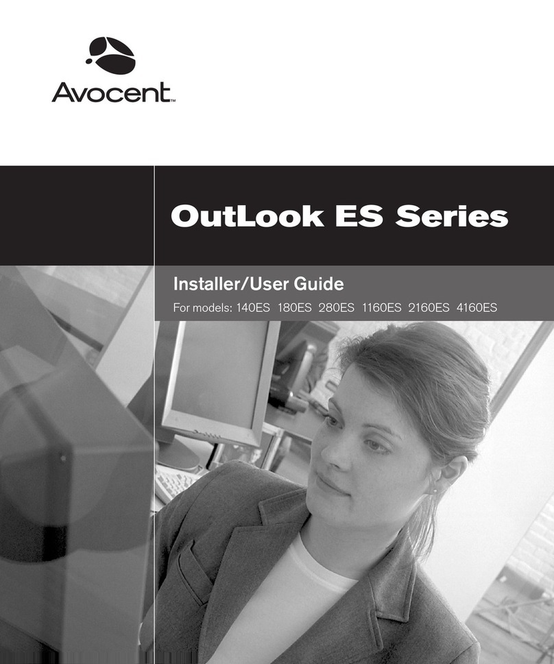 Avocent OutLook 1160ES Installation and maintenance instructions